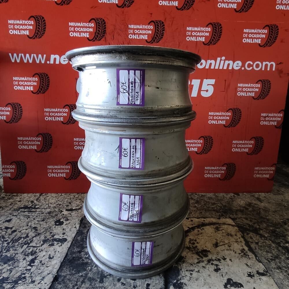 Juego de 4 llantas Renault 6 1/2Jx 17 de 4 tornillos  4 CH49 ocasion Ref. 7364