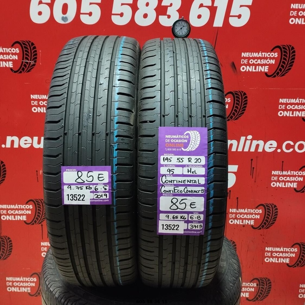 195 55 R20 95H CONTINENTAL CONTI ECO CONTACT 5 6.5/6.8MM REF. 13522