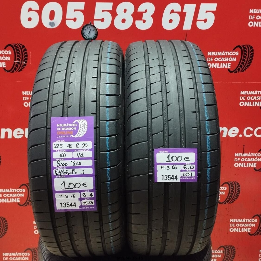 235 45 R20 100V XL Goodyear Adler F1 Asymmetric 3 6.0/6.4MM Ref. 13544