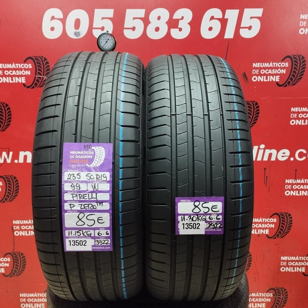 235 50 R19 99W PIRELLI PZERO MO 6.6/6.6MM REF. 13502