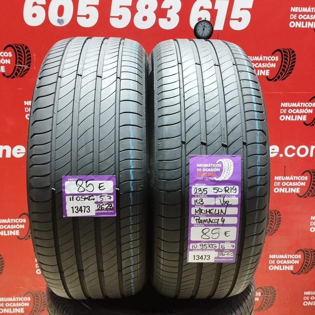 235 50 R19 103V XL Michelin Primacy 4 5.7/5.7 MM Ref. 13473