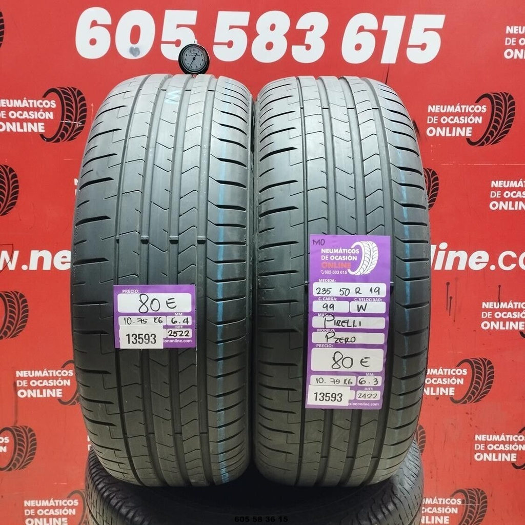 235 50 R19 99W Pirelli Pzero MO 6.3/6.4MM Réf. 13593