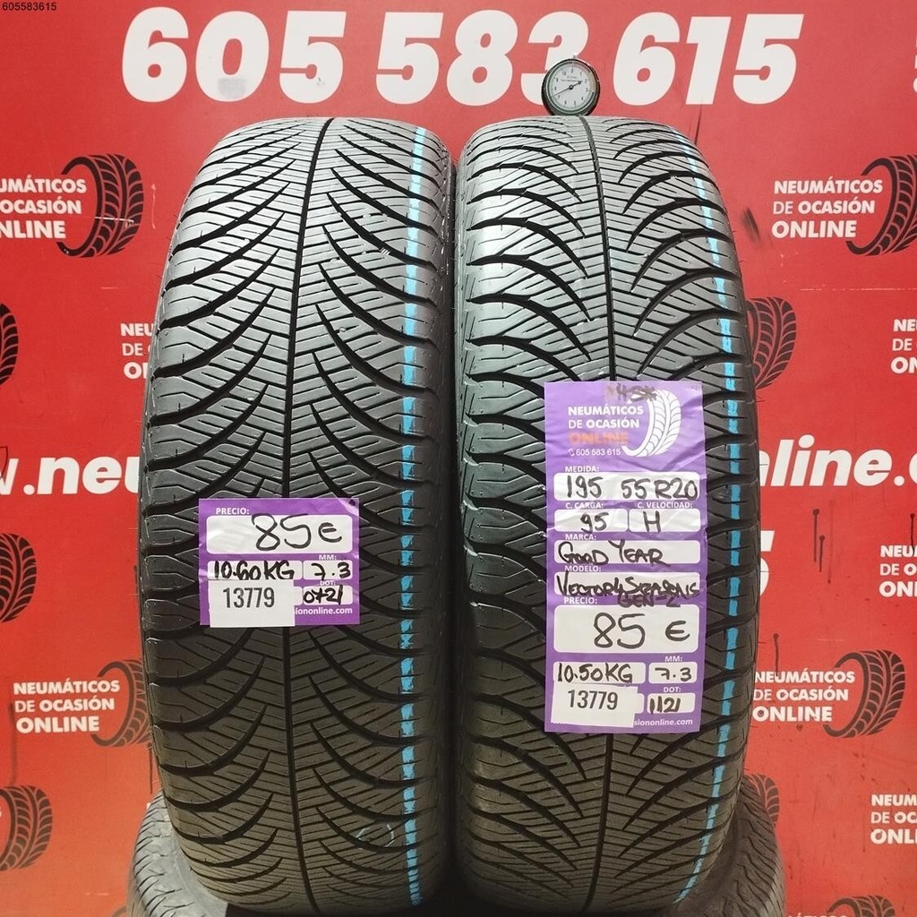 195 55 R20 95H Goodyear Vector 4 Seasons 7.3/7.3MM Réf. 13779