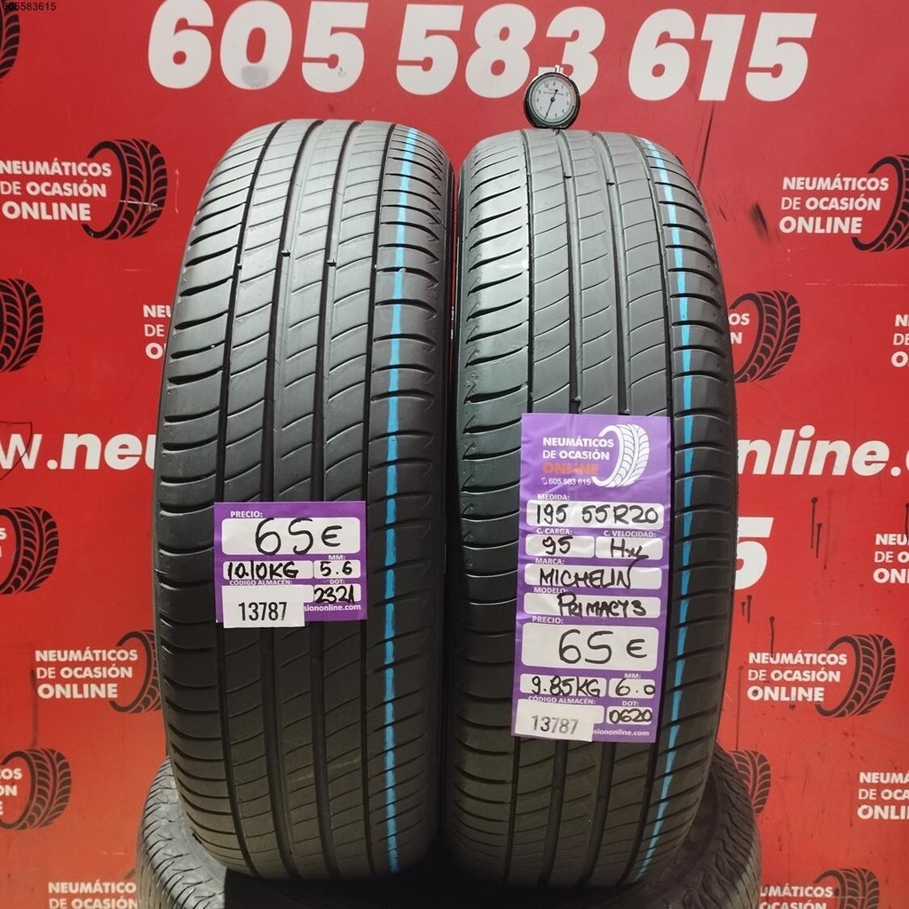 195 55 R20 95H Michelin PRIMACY3 5.6/6.0MM Réf. 13787