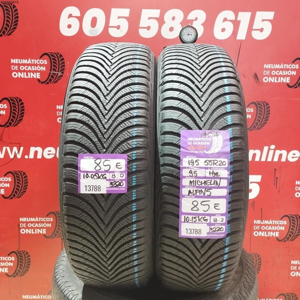 195 55 R20 95H XL Michelin Alpin 5 M+S 8.0/8.2MM Ref. 13788