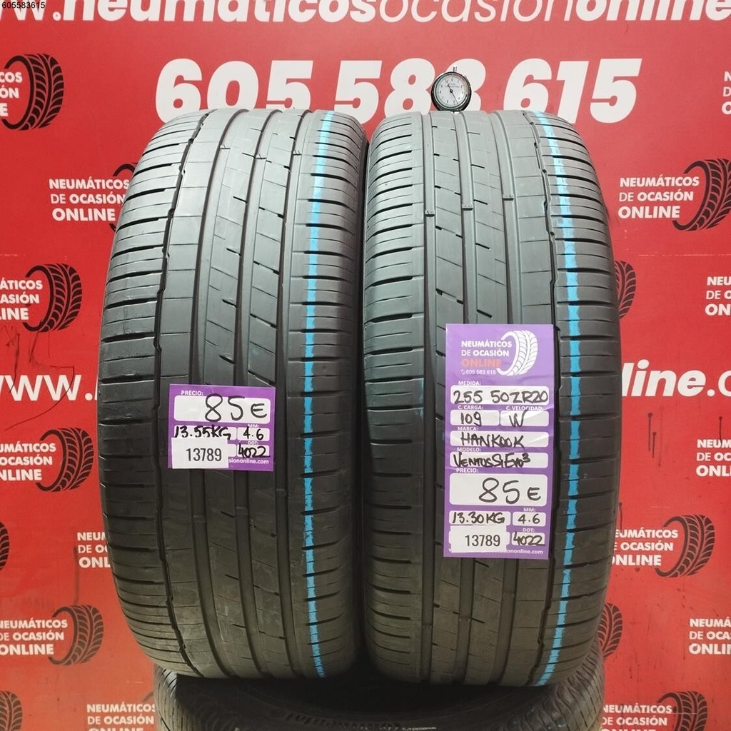 2X 255 80 ZR20 109W HANKOOK VENTUS S1 EVO 3 4.6/4.6MM REF. 13789