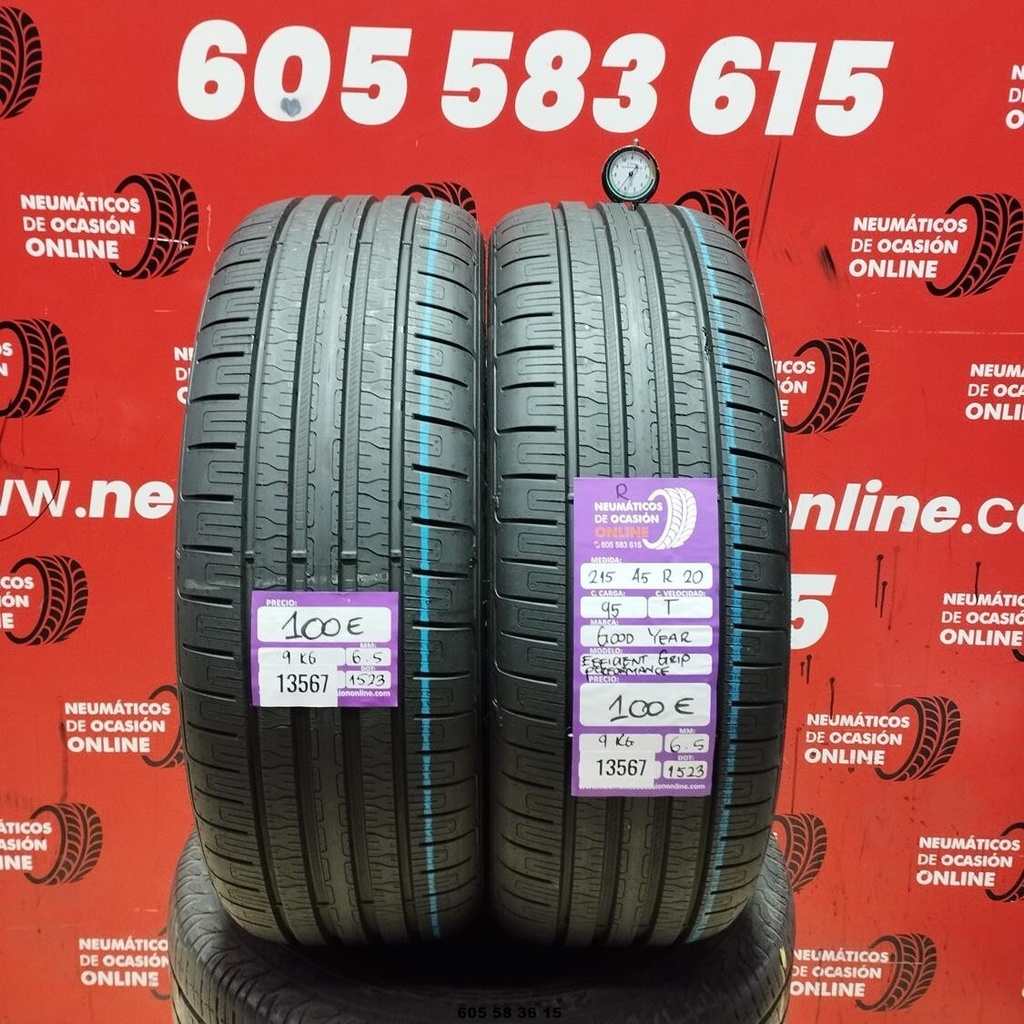 2x 215 45 R20 95T GOODYEAR EFFICIENTGRIP PERFORMANCE 6.5/6.5 MM REF. 13567
