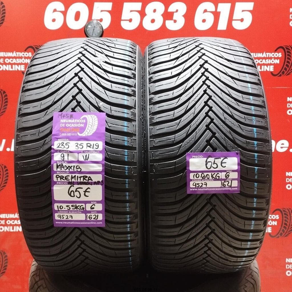2x 235   35 R19 91W MAXXIS PREMITRA ALL SEASON AP3 6mm REF: 9527