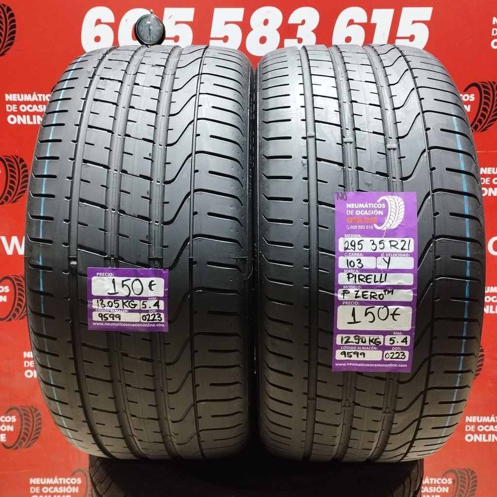 2x 295 35 21 103Y PIRELLI PZERO TM 5.4/5.4mm REF:9599