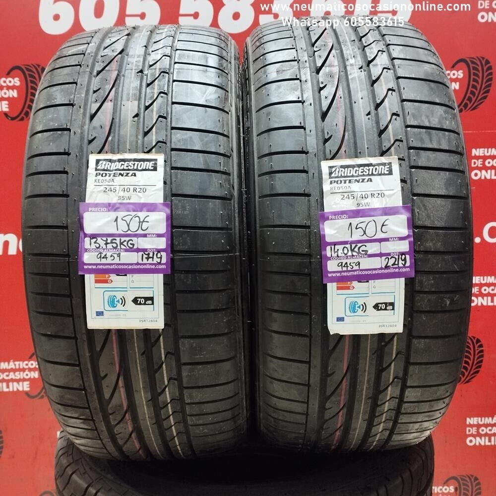 2x 245 40 R20 95W BRIDGESTONE POTENZA RE050A (SIN USO) REF:9459