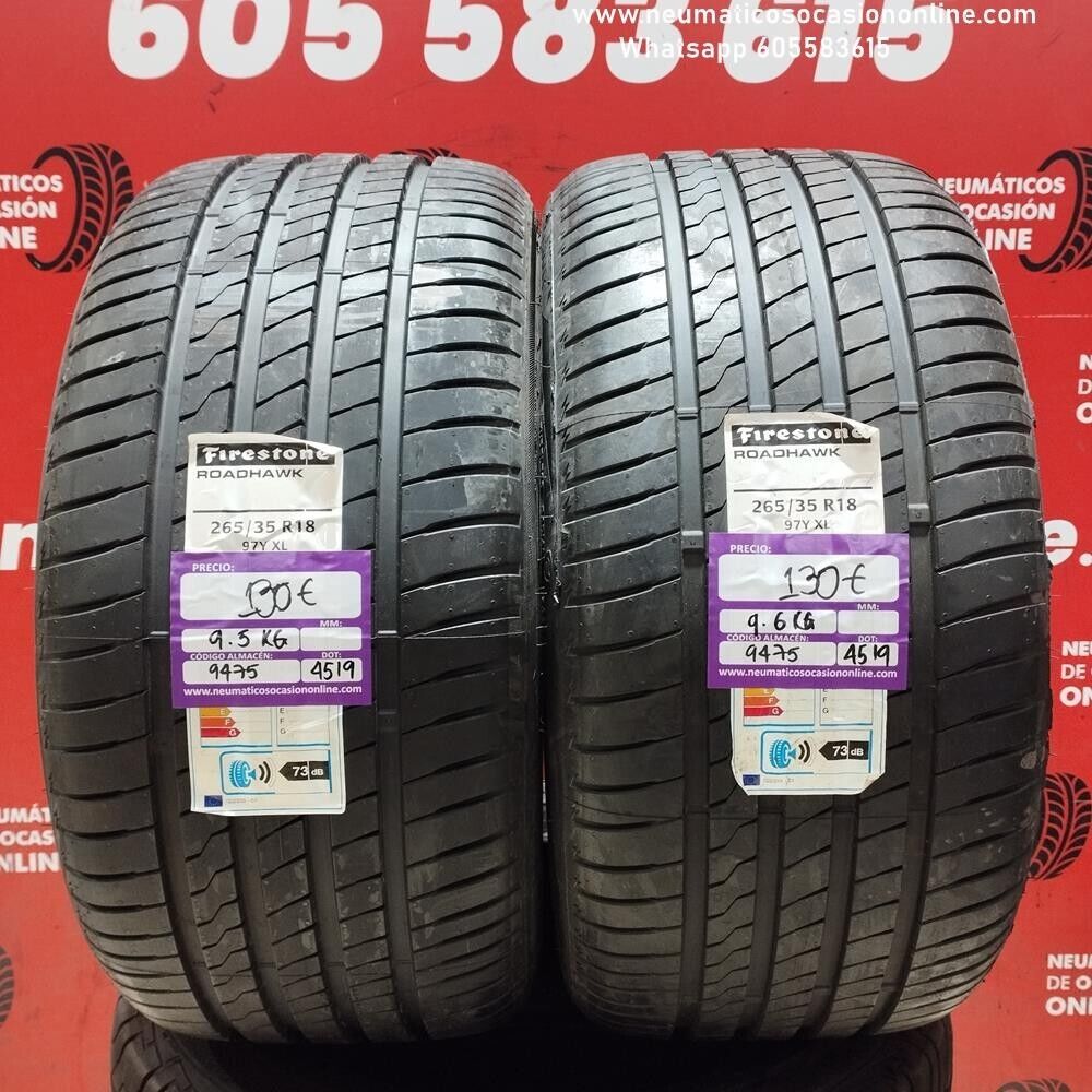 2x 265 35 R18 97Y XL FIRESTONE ROADHAWK (SIN USO) REF:9475
