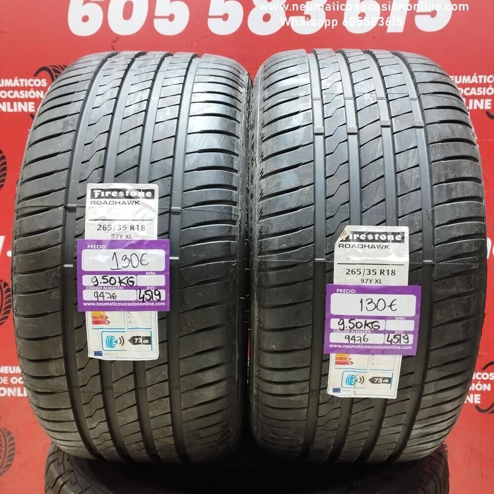 2x 265 35 R18 97Y XL FIRESTONE ROADHAWK (SIN USO) REF:9476