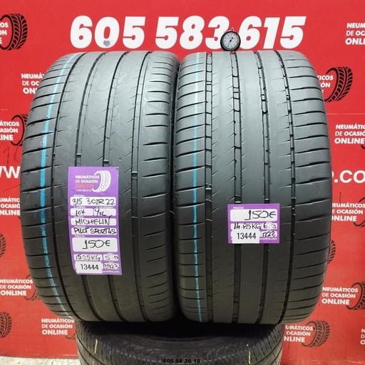 [Ref:13444] 2x 315 30 ZR22 107Y XL MICHELIN PILOT SPORT 4 S 5.8/6.3MM  REF. 13444
