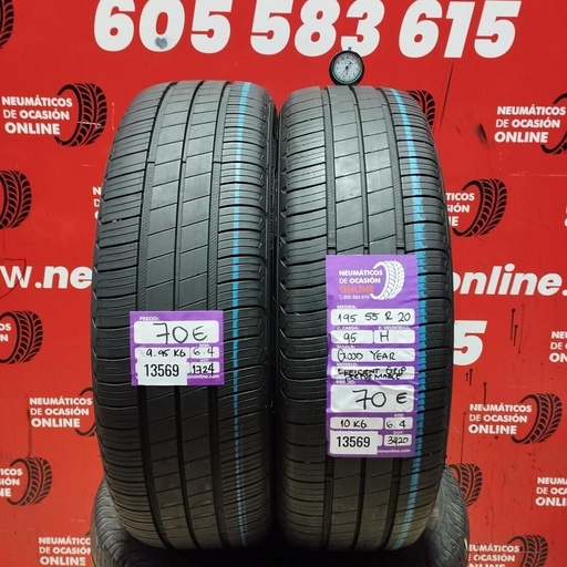[Ref:13569] 195 55 R20 95H GOODYEAR EFFICIENT GRIP PERFORMANCE 6.4/6.4MM REF. 13569