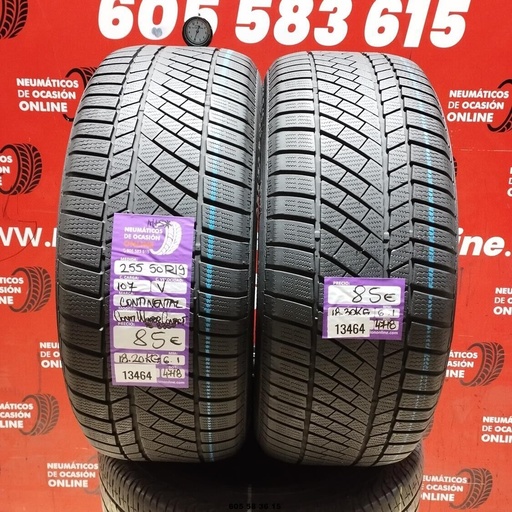 [Ref:13464] 255 50 R19 107V Continental Conti Winter Contact M+S 6.1/6.1MM Réf. 13464