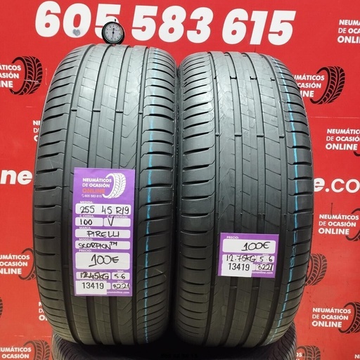 [Ref:13419] 2X 255 45 R19 100V PIRELLI SCORPION 5.6/5.6 MM REF. 13419