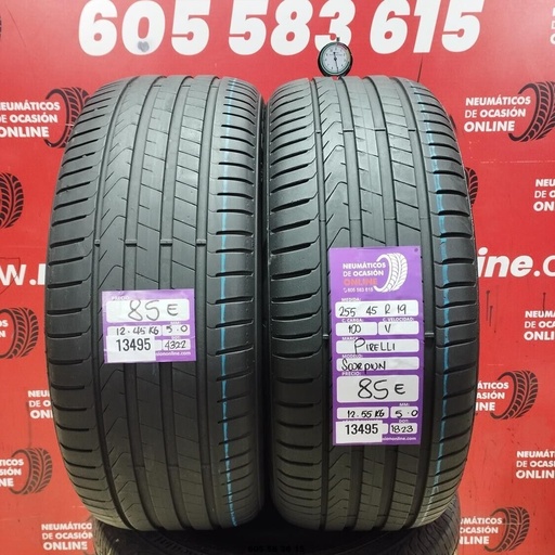 [Ref:13495] 2X 255 45 R19 100V PIRELLI SCORPION 5.0/5.0MM REF. 13495