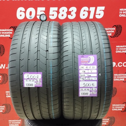 [Ref:13549] 2x 295 40 R20 106Y GOODYEAR EAGLE  F1 ASYMMETRIC 3 NO 5.5/5.8MM REF. 13549