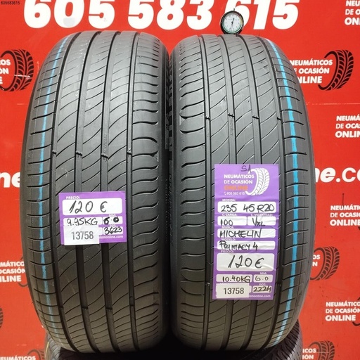 [Ref:13758] 235 45 R20 100V XL Michelin Primacy 4 S1 6.0/6.0 MM Réf. 13758