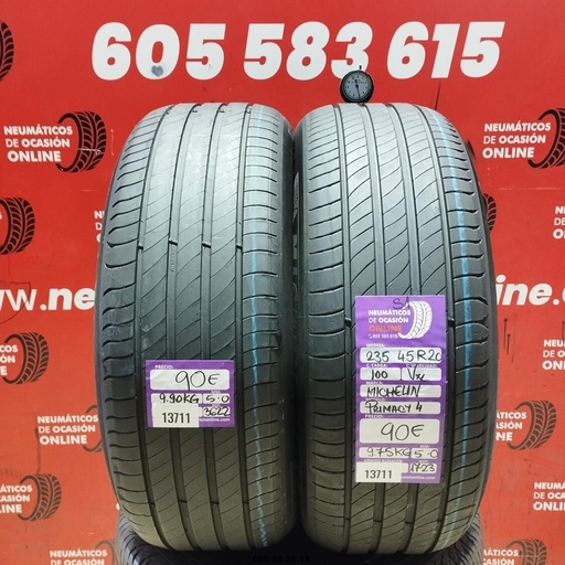 [Ref:13711] 235 45 R20 100V XL Michelin Primacy 4 S1 5.0/5.0MM Réf. 13711