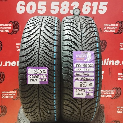 [Ref:13779] 195 55 R20 95H Goodyear Vector 4 Seasons 7.3/7.3MM Réf. 13779