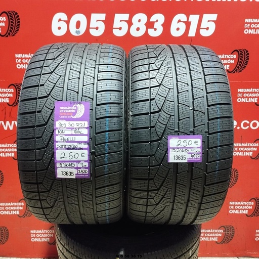 [Ref.13635] 2X 305 30 R21 104W XL PIRELLI SOTTO ZERO M+S* DOT: 20/22 (SANS USAGE) Ref.13635
