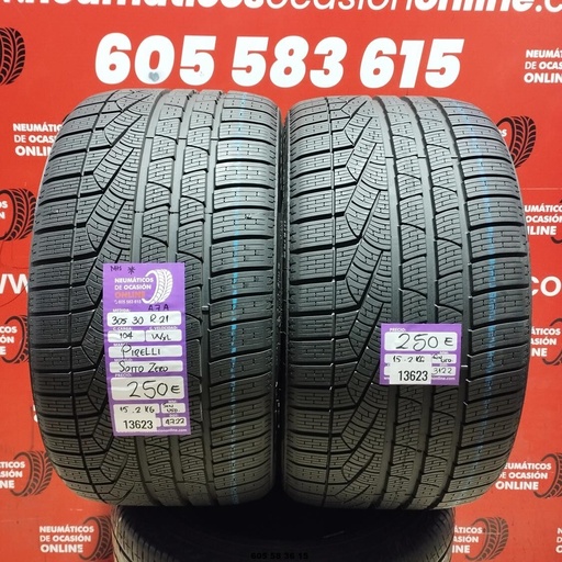 [Ref.13623] 2x 305 30 R21 104W XL Pirelli Sotto Zero M+S Dot: 22/22 (Sin uso) Ref.13623