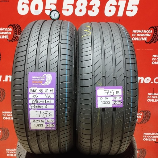 [Ref:13733] 235 50 R19 103V XL MICHELIN PRIMACY 4 6./5.2MM REF.13733