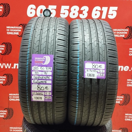 [Ref:13678] 235 50 R19 99W CONTINENTAL ECO CONTACT6 5.6/5.2 MM REF. 13678