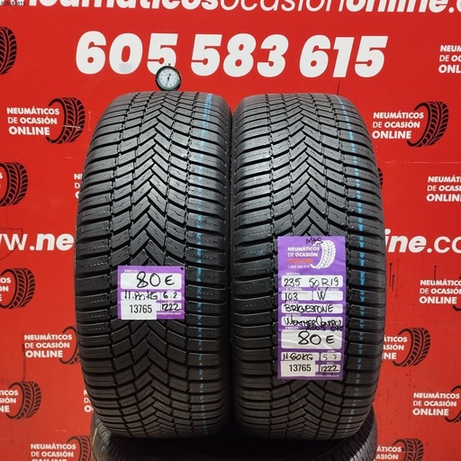 [Ref:13765] 235 50 R19 103W BRIDGESTONE WINTER CONTROL 6.2/5.2MM REF. 13765