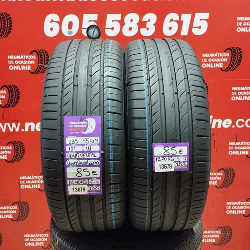 [Ref:13679] 235 55 R19 101W CONTINENTAL CONTI SPORT CONTACT 5 AO 6.4/6.4MM REF. 13679