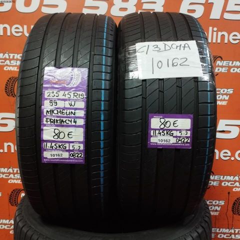 2X 235 45 R19 99W MICHELIN PRIMACY 4 5.2/5.2MM DOT 0822/0422