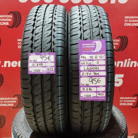 2X 195 75 R16C 107/105R LAUFENN X-FIT VAN (SIN USO) DOT: 1423/1423