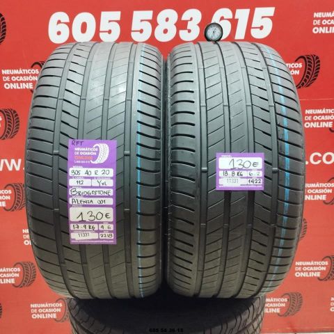 2x 305 40 R20 112YXL BRIDGESTONE ALENZA 001 RFT 4.6/6.2mm REF:11331