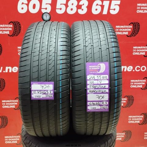 2X 235 55 R18 100V FIRESTONE ROADHAWK OCASIÓN DOT: 0422/1322 - 5.2/4.7mms