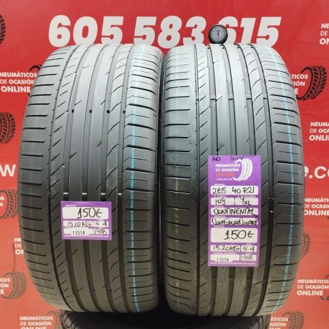 285 40 R21 109YXL CONTINENTAL CONTISPORT CONTACT AO SUV 5.4/5.4mm REF:11514