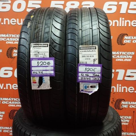 2x 205 55 R19 97H XL BRIDGESTONE TURANZA ECO DOT: 20/20 (SIN USO) 