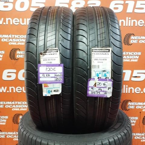 2x 205 55 R17 97H XL BRIDGESTONE TURANZA ECO DOT: 20/20 (SIN USO) : 