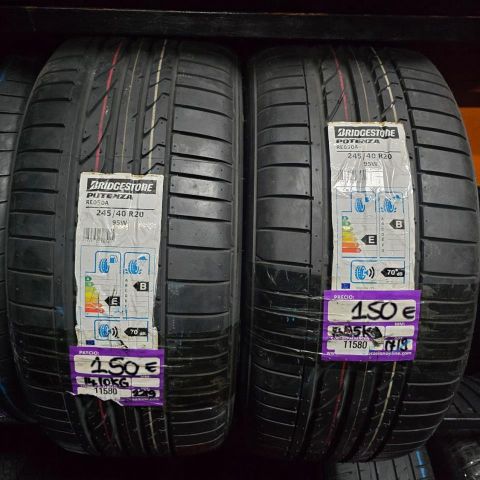 2X 245 40 R20 95W BRIDGESTONE POTENZA RE 050A DOT 2219/1719