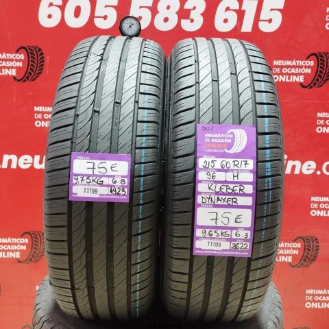 215 60 R17 96H KLEBER DYNAXER SUV 6.8/6.3mm REF:11799