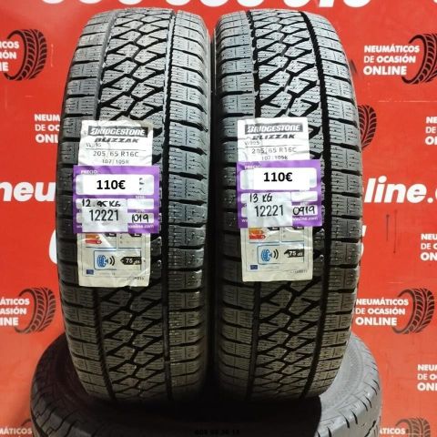 2x 205 65 R16C 107/105R BRIDGESTONE BLIZZAK W995 DOT:1019 (SIN USO) Ref.12221