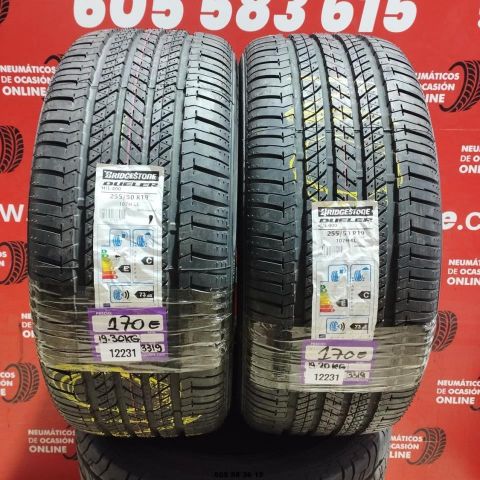 2X 255 50 R19 107HXL BRIDGESTONE DUELE H/L400 (SIN USO) DOT: 3319/3319 