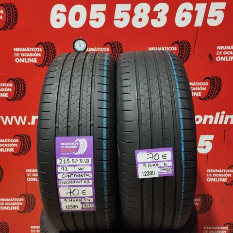215 50 R18 92W CONTINENTAL ECOCONTACT 6Q 5,0/5,4mm REF:12389