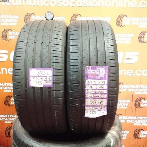 2X 225 45 R19 96W XL RFT CONTINENTAL ECO CONTACT 6 SCR 4.8/4.8MM DOT 0920/1120