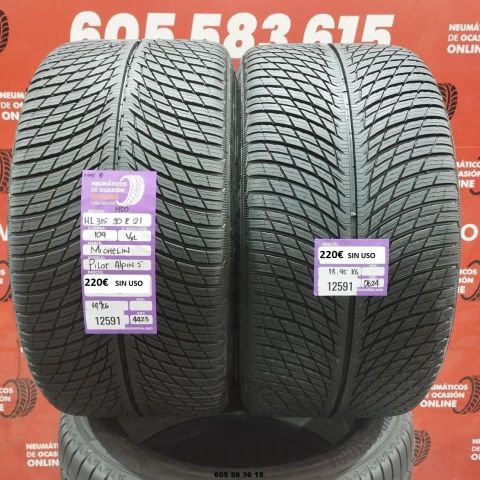 2x 315 30 R21 109VXL MICHELIN PILOT ALPIN5 DOT: 4423/0624 (SIN USO) Ref:12591