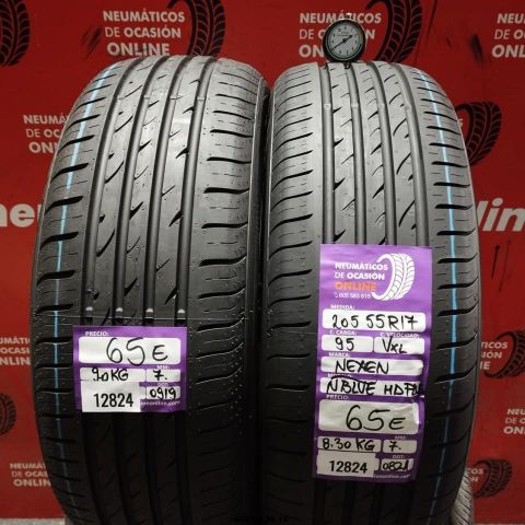 2X 205 55 R17 95V NEXEN N BLUE HD PLUS 7.0/7.0MM DOT 0919/0821