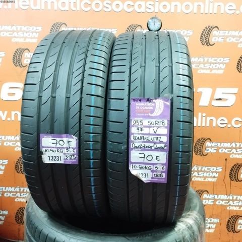 2X 235 50 R18 97V SUV AO CONTINENTAL CONTI SPORT CONTACT 5 5.6/5.6MM DOT 3923/0218