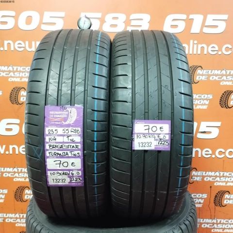 2X 235 55 R18 104T XL MO BRIDGESTONE TURANZA T005 6.0/6.0MM DOT 1223/1223