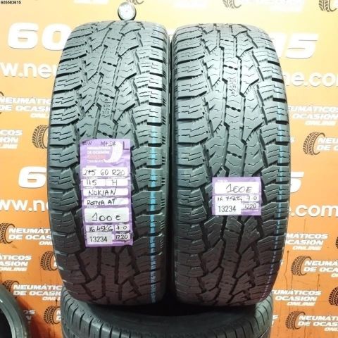 2x 275 60 R20 115H M+S* NOKIA ROTIVA AT 7.0/7.0MM DOT 1220/1220