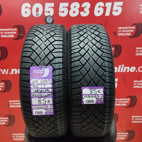 2X 225 65 R17 106T CONTINENTAL VIKING CONTACT 7 M+S* OCASIÓN DOT: 4120/4120 - 6.0/6.0mms